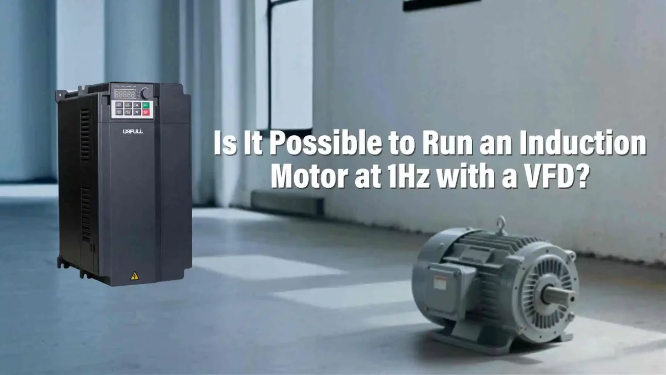 Ist es möglich, einen Asynchronmotor bei 1 Hz mit einem VFD-1 zu betreiben?
